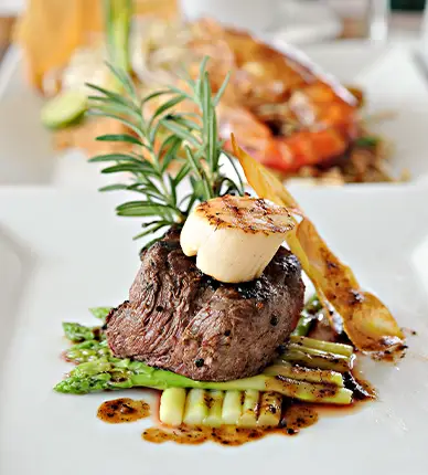 complimentary filet dinner